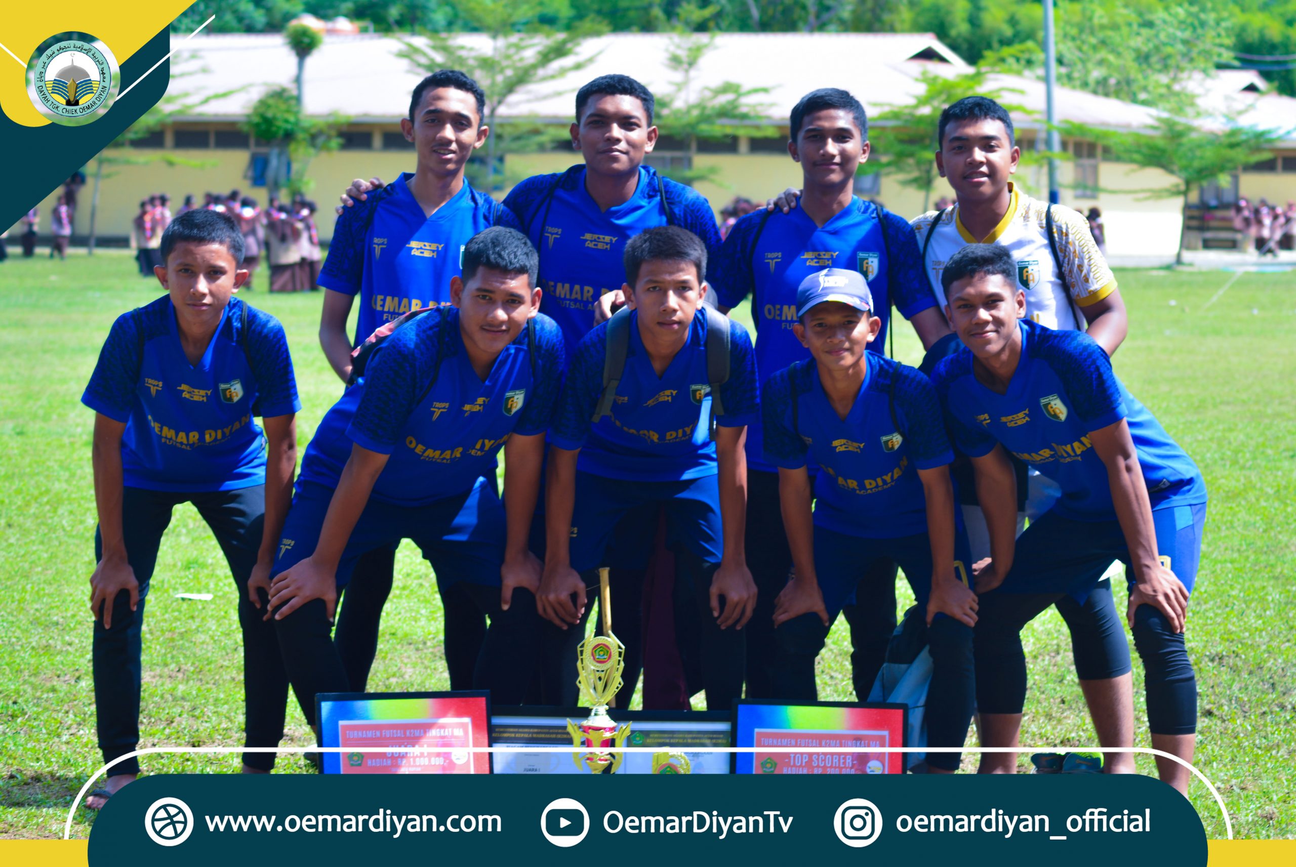 Tim Futsal Madrasah Aliyah Tgk Chiek Oemar Diyan Menjadi Jawara dan Top Skor Di Turnamen K2MA ABES