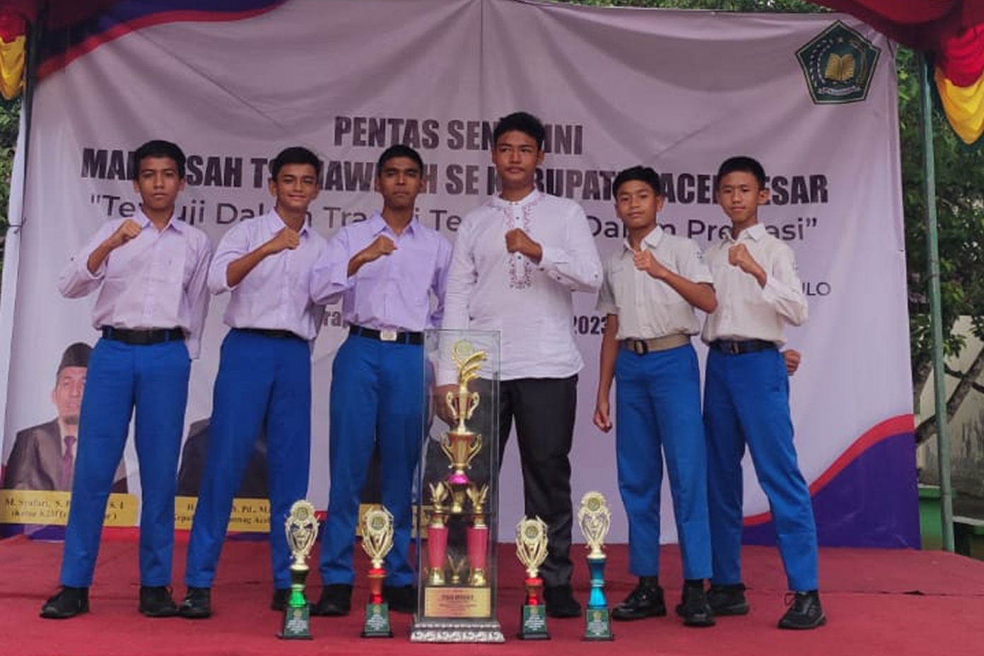 Oemar Diyan Renggut Juara Umum Pada Perlombaan PORSENI Mini Tingkat MTs se-Aceh Besar